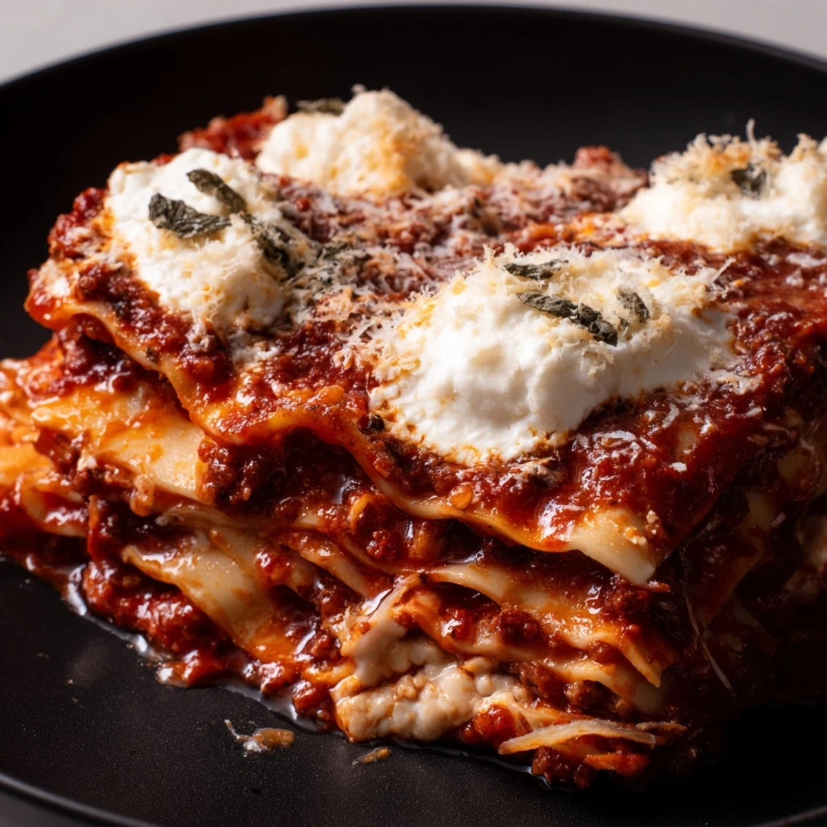 Steaming Cheats Frypan Lasagne shows layers of savory ground beef, tomato sauce, and broken lasagne sheets, served hot from the pan with a side salad.  