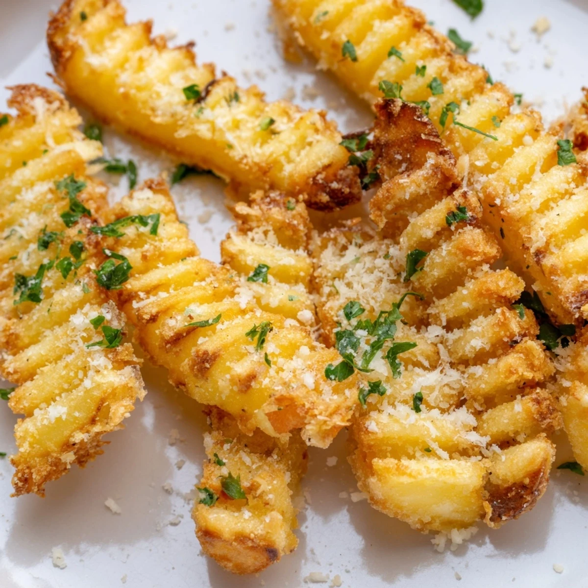 Freshly baked Crispy Mashed Potato Fries arranged on a parchment-lined tray, garnished with grated Parmesan and a side of ketchup.