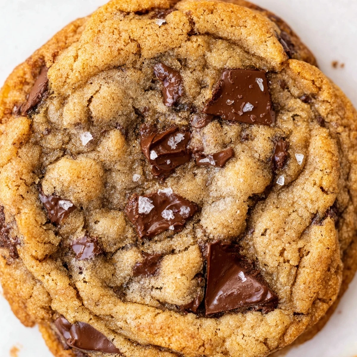Warm nut free chocolate chip cookies stacked with melting chocolate chips visible inside