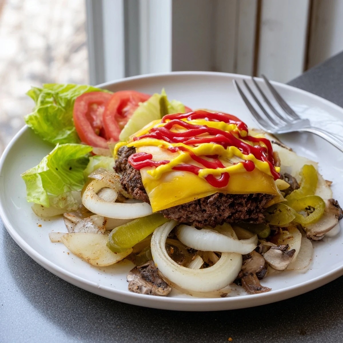 Cheeseburger hobo packets sizzling over an open campfire with melted cheddar on top
