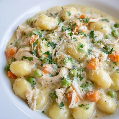 One Pot Gnocchi Chicken Pot Pie