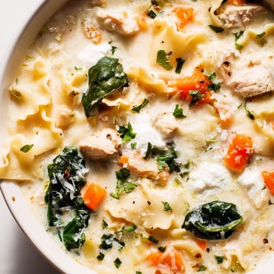 Italian White Lasagna Soup