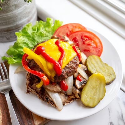 Steaming foil packets reveal juicy beef patties with tender potatoes and colorful vegetables